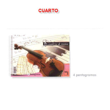 BLOC MUSICA PACSA 4º APAISADO 4 PENTAGRAMAS ANCHO 20H 18804