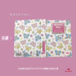 DIARIO CON CLAVE BUTTERFLY DREAMS ALEX BOG JC-1013