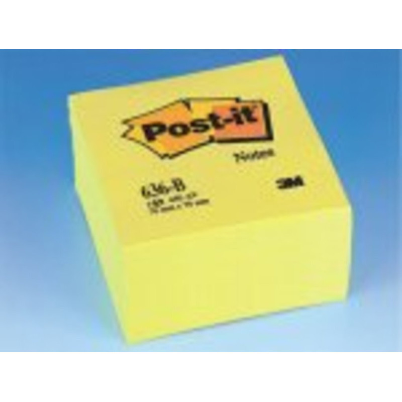 BLOC NOTAS ADHESIVO POST-IT 636B 76*76 450H 3M
