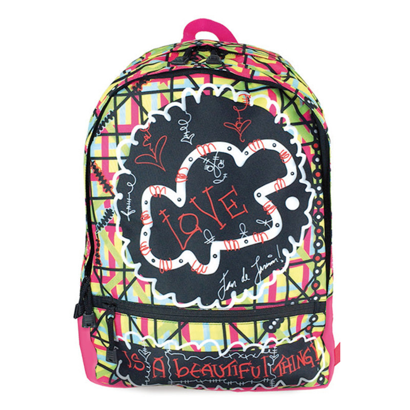 MOCHILA SENFORT16 DAYPACK CREMALLERA BAGGUAY DREAM BIG BASIC LOVE 1001751 ^