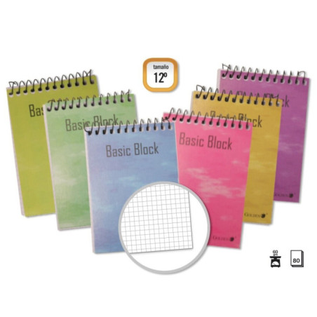 BLOC NOTAS ESPIRAL 12º APDO PTE 10U GOLDEN BASIK BLOCK 318381 POESSA