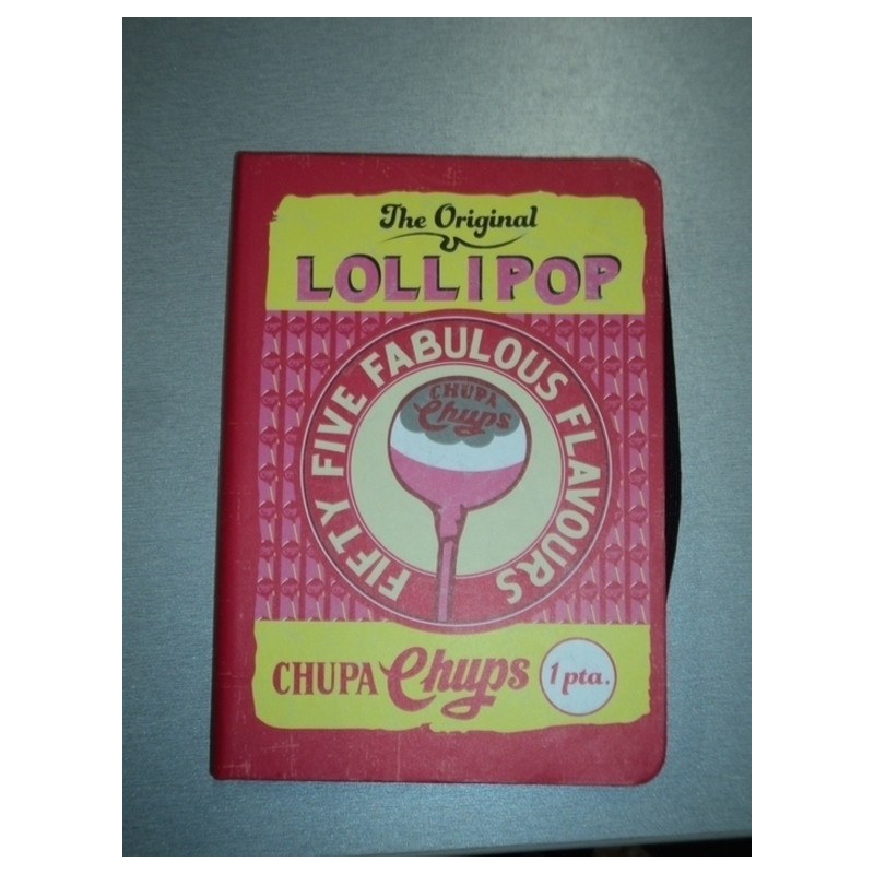 LIBRETA TIPO MOLESKINE 8º 100H HZTAL DOHE14 CHUPA CHUPS THE ORIGINAL LOLLIPOP 39968 ^