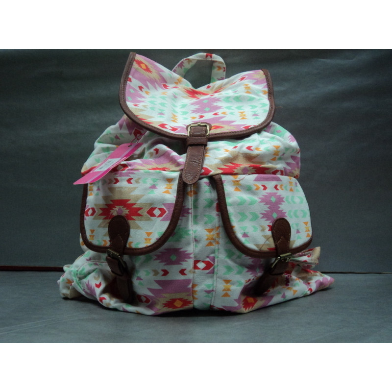 MOCHILA PETATE FUNKYFISH LONA FUNKY YOUNG 38CM KALEIDOSCOPIC FF133130 ^