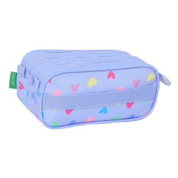 PORTATODO TRIPLE BIG BENETTON "LILA" SAFTA25 ENERO 812551710