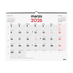 CALENDARIO PARED MIXTO XL 2026+ FINOCAM26 780020026 540 X 5 X 430 MM