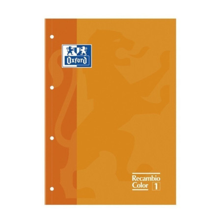 RECAMBIO ENRI OXFORD SCHOOL EUROPEAN A-4  80H 5*5 NARANJA 121600144