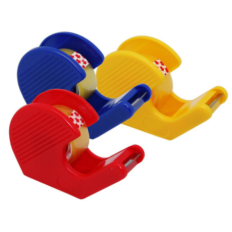 CINTA ADHESIVA BISMARK 18*10M C/PORTARROLLOS  CAJA 20U POESSA 305409