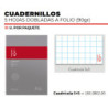 CUADERNILLO 5 HOJAS CUADRO 5*5 ESCOLOFI PTE 10U 165080200