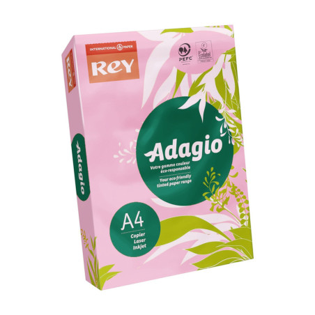 PAPEL REPRO 80G A-4 REY ADAGIO CLARO MALVA C-28 500H ^