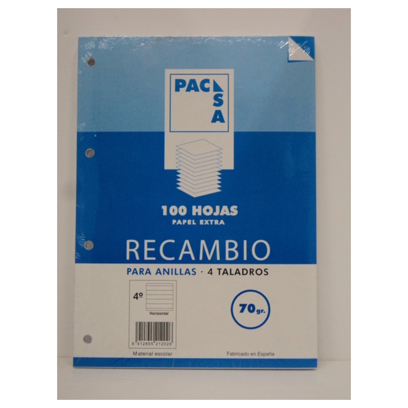 RECAMBIO PACSA 4º 100H 4T HORIZONTAL 21202
