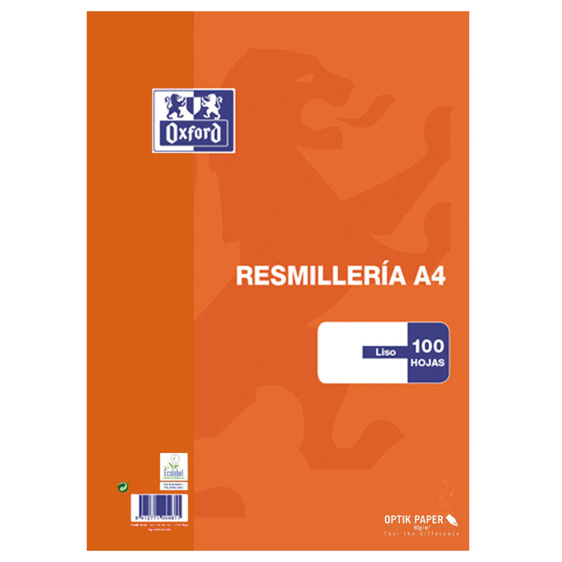 PAQUETE REPRO A-4 90G ENRI 100H OXFORD OPTIK PAPER LISO 100430214