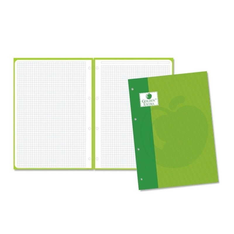 RECAMBIO GOLDEN SCHOOL EUROPEAN A-4  80H 5*5 VERDE POESSA 323832