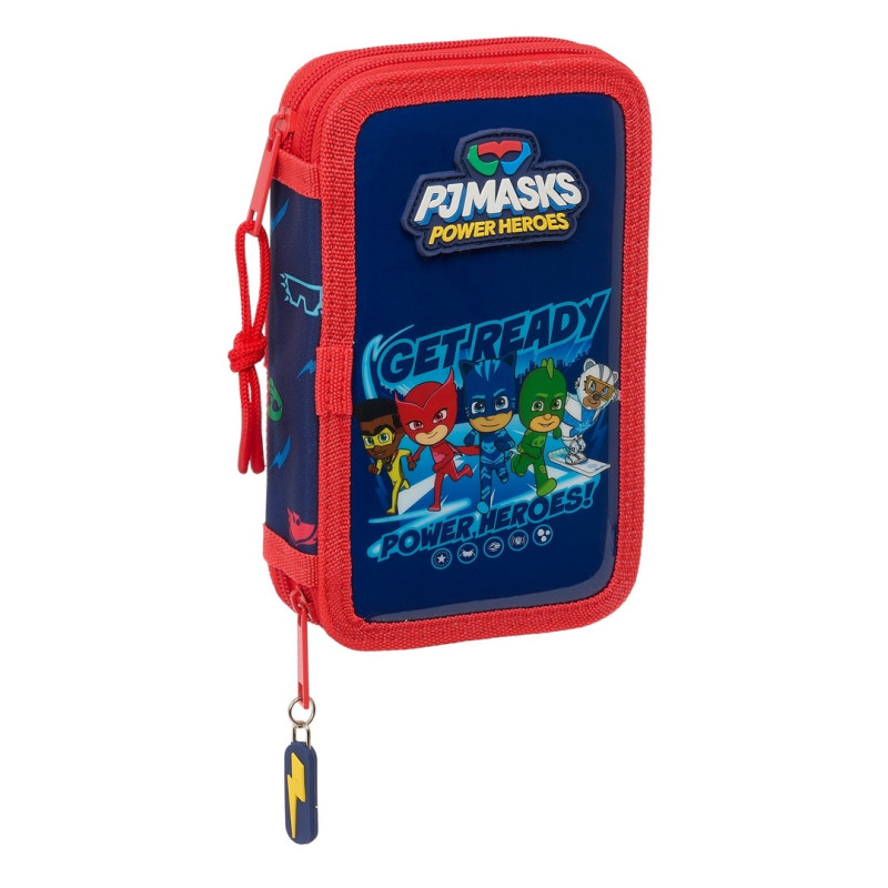 PLUMIER DOBLE PQÑO 28 PCS PJMASKS "READY" SAFTA25 ENERO 412486854