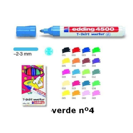 MARCD. EDDING Nº 4500 TELA VERDE