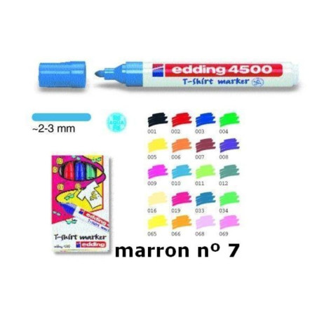 MARCD. EDDING Nº 4500 TELA MARRON