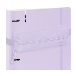 PORTATODO RECTANGULAR C/GOMA ELAST. 22CM SAFTA "LIGHT PURPLE" SAFTA26 842424015 4X22 UNIDAD