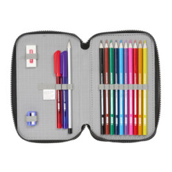 PLUMIER DOBLE PQÑO 29 PCS F.C.BARCELONA "BLACK" SAFTA25 ENERO 412426854