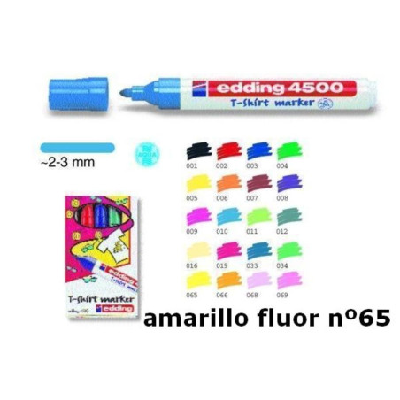 MARCD. EDDING Nº 4500 TELA AMARILLO FLUOR