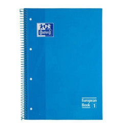 CUADERNO ENRI OXFORD SCHOOL EUROPEAN A-4  80H 5*5 AZUL CLARO 400028276