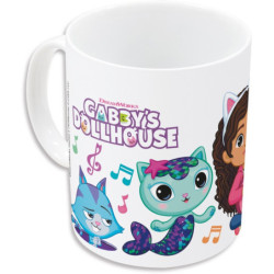 TAZA CERÁMICA 325ML EN CAJA REGALO GABBY'S DOLLHOUSE "PARTY" SAFTA26 88044 10X11,7 UNIDAD