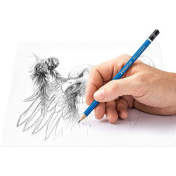 JUEGO LAPIZ STAEDTLER MARS LUMOGRAPH 6 LAPICES + BORRADOR 526 50 Y SACAPUNTAS 61 100 C6