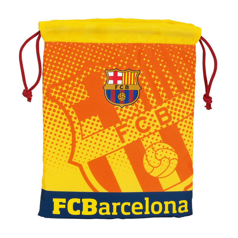 BOLSA MERIENDA SAFTA 13 FCBARCELONA NARANJA 25CM 811262237 ^