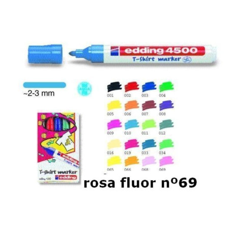 MARCD. EDDING Nº 4500 TELA ROSA FLUOR