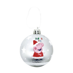 BOLAS NAVIDAD 6CM PACK 10 PEPPA PIG "COSY CORNER" SAFTA24 SEP PP14020