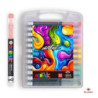 ROTULADOR ACRILICO PINCEL ALEX BOG LIQUID BRUSH MALETA REGALO 24 COLORES AB-0665