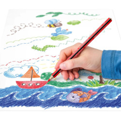 LAPIZ STAEDTLER NORIS COLOR TRIPLUS JUMBO 12 COLORES CAJA CARTON 188C12