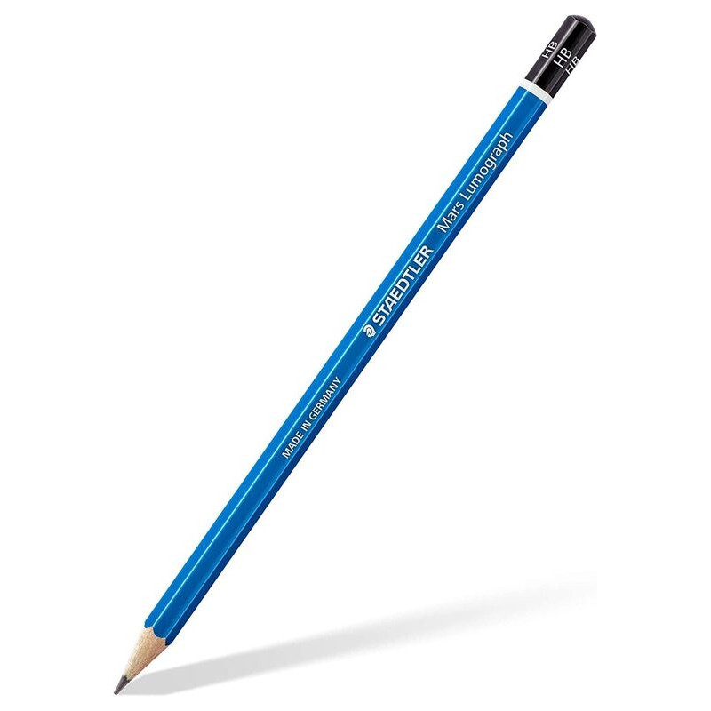 JUEGO LAPIZ STAEDTLER MARS LUMOGRAPH 6 LAPICES + BORRADOR 526 50 Y SACAPUNTAS 61 100 C6