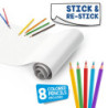 JUEGO CARIOCA KIT COLOREAR ROLLO 198*30CM LISO BLANCO UNIDAD 42980