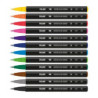ROTULADOR ACUARELABLE MILAN PUNTA PINCEL CAJA CARTON 12 COLORES 612612S UNIDAD