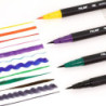 ROTULADOR ACUARELABLE MILAN PUNTA PINCEL CAJA CARTON 12 COLORES 612612S UNIDAD