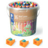 LAPICEROS COLOR NORIS JUNIOR  BOTE 36 UDS+ 3 SACAPUNTAS STAEDTLER