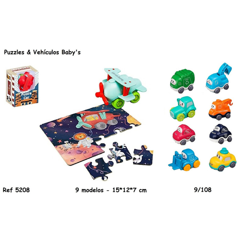 PUZZLE & VEHICULO BABY'S (9) 5208 SORT21