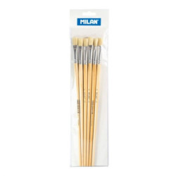 PINCEL MILAN 522 PELO CERDA CHUNKING PLANO PARA OLEO SERIE 522 Nº 6 UNIDAD