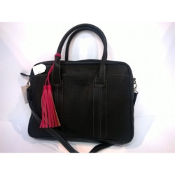 BOLSO MATTIES BANDOLERA MUJER POLIPIEL NEGRO 40CM 3533