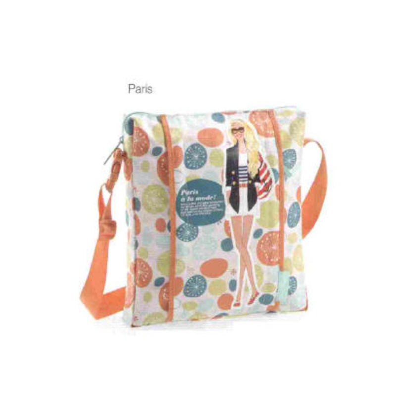 MOCHILA MR 11 JORDI LABANDA STREET PARIS BANDOLERA VERTICAL 37CM 37431 ^