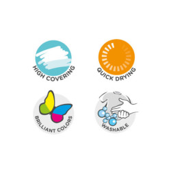 TEMPERA SOLIDA CARIOCA TEMPERELLO SURTIDO REGALO 24 COLORES UNIDAD 43290