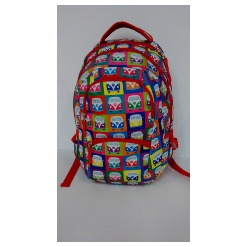 MOCHILA DOHE15 VW CAMPER ACOLCHADA ADAPTABLE DOBLE 46CM 40087 ^