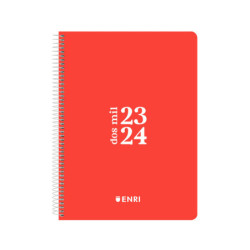 AGENDA ESCOLAR 23/24 ENRI23 TEENS TAPA PLASTICO 15*21 S/V 400172806