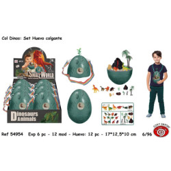 HUEVO SORPRESA PARA COLGAR C/DINOS SORT 54954 (6)