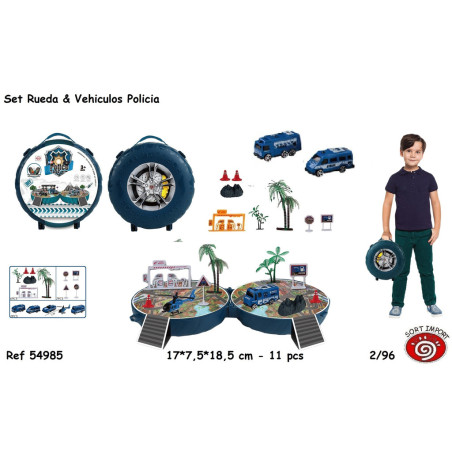 JUEGO SORT RUEDA VEHICULOS POLICIA 54985 (2)