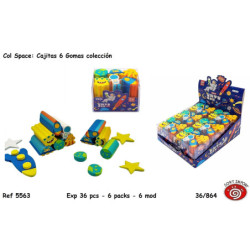 BORRADOR SORT DECORADO SERIE ESPACIO BLISTER 6U 5563 (36)