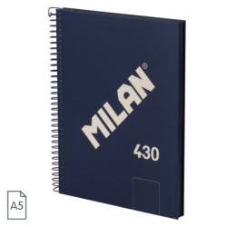 CUADERNO EUROPEAN MILAN A5 PAPEL LISO 120HOJAS DE 95G 430 SINCE 1918 AZUL 57151E80B