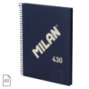 CUADERNO EUROPEAN MILAN A5 PAPEL LISO 120HOJAS DE 95G 430 SINCE 1918 AZUL 57151E80B