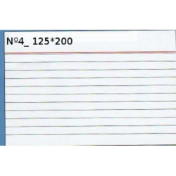 FICHAS LOAN Nº4 125*200 RAYADAS