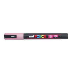 MARCADOR UNI-BALL POSCA PC-3ML PUNTA REDONDA 0,9-1,3MM PURPURINA ROSA -13-