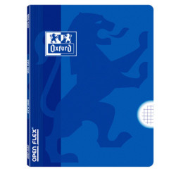 LIBRETA A4+ 48HJ CUADRO 4MM T/PLASTICO OPENXFLEX AZUL OXFORD